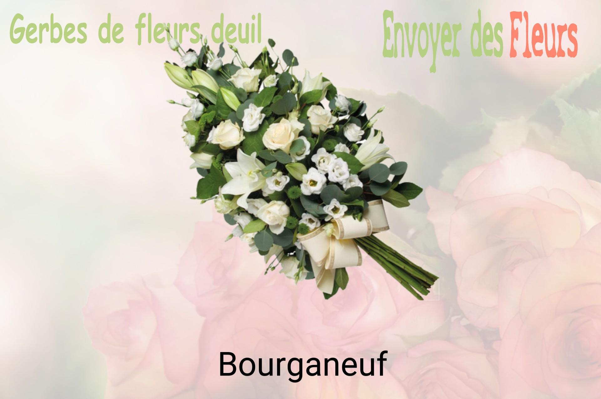 Gerbe de fleurs de deuil livrée à Bourganeuf